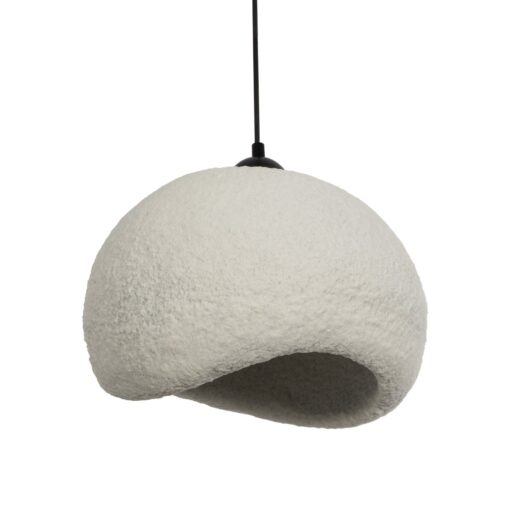 GLOBOSTAR® STONE 204-0124 Μοντέρνο Κρεμαστό Φωτιστικό Οροφής με Ντουί 1 x E27 AC 220-240V IP20 – Γκρι – Μ35 x Π31 x Υ26cm