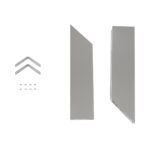 GLOBOSTAR® ALP-CORNER-IN90 LUMILINE 61771 Επιφανειακό / Κρεμαστό Προφίλ Αλουμινίου Γωνία με Λευκό Γαλακτερό Πατητό Κάλυμμα για Ταινίες LED IP20 – Γκρι Ανθρακί Ματ – Μ30 x Π3.5 x Υ7cm