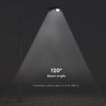 Ηλιακό Φωτιστικό Δρόμου Μαύρο LED 6W 800lm Ψυχρό 6000K IP65 V-TAC με Τηλεχειριστήριο Dimmable – 95532
