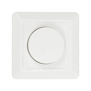 GloboStar® 999-0006 Ροοστάτης Dimmer Τοίχου LED AC100-240V 400W IP20 Μ8.4 x Π8.4 x Υ4.5cm