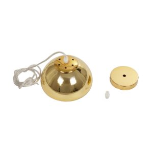 GLOBOSTAR® CRISTIN 999-0037 Μοντέρνο Κρεμαστό Φωτιστικό Οροφής με Ντουί 1 x G4 AC 220-240V IP20 – Χρυσό – Μ18 x Π18 x Υ13cm