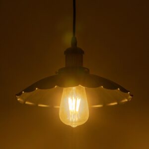 GLOBOSTAR® MARGI 999-0229 Vintage Κρεμαστό Φωτιστικό Οροφής με Ντουί 1 x E27 AC 220-240V IP20 – Μαύρο & Χρυσό – Μ26 x Π26 x Υ14cm