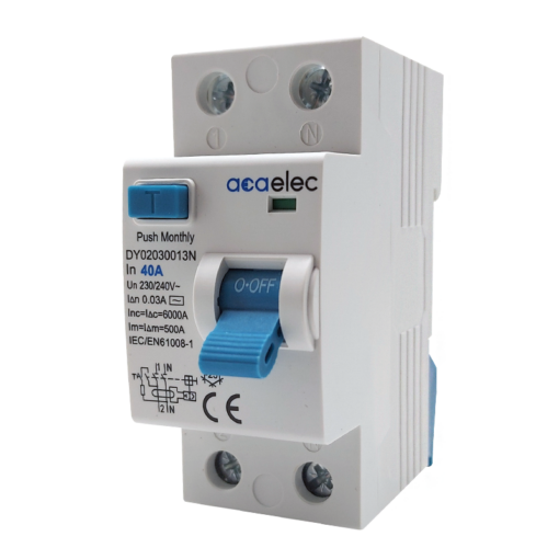 Ρελέ Ράγας Διαρροής 40A Διπολικό ACA – DY02030013 (Αντιγραφή)