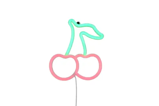 Φωτιστικό Τοίχου Επιγραφή “CERISE” Σχέδιο Κεράσια Neon LED Reality – R23701100