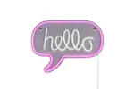 Φωτιστικό Τοίχου Επιγραφή “Hello” Σχέδιο Neon LED Reality – R23711100