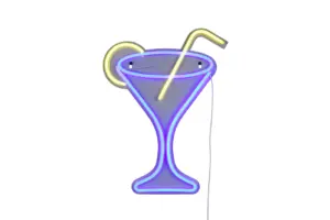 Φωτιστικό Τοίχου Επιγραφή “CHEERS” Σχέδιο Κοκτέιλ Neon LED Reality – R23731100