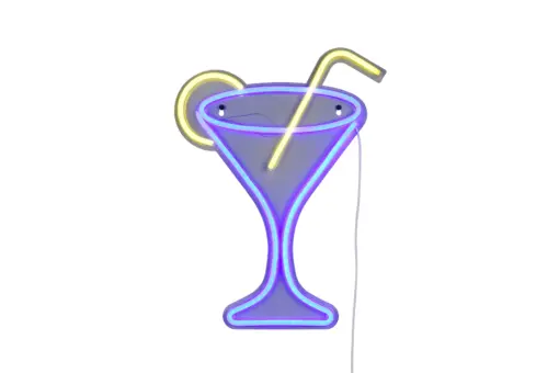 Φωτιστικό Τοίχου Επιγραφή “CHEERS” Σχέδιο Κοκτέιλ Neon LED Reality – R23731100