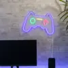 Φωτιστικό Τοίχου Επιγραφή “GAMER” Σχέδιο Χειριστήριο Playstation Neon LED Reality – R23741100