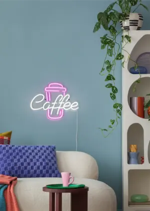 Φωτιστικό Τοίχου Επιγραφή “Coffee” Neon LED Reality – R23751100