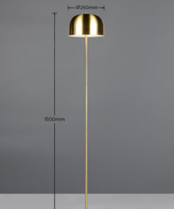 Επαναφορτιζόμενο Φωτιστικό Δαπέδου LED Reality Ορείχαλκος Ματ Dimmable 250lm 3000K – R49151108