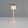 Επαναφορτιζόμενο Πορτατίφ Μπεζ Suarez 1.5W 200lm 3000Κ Dimmable IP44 με Ασύρματη Βάση Φόρτισης Reality – R57706166