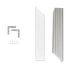 GLOBOSTAR® ALP-CORNER-SIDE90 BRIGHTRAIL 61779 Επιφανειακό / Κρεμαστό Προφίλ Αλουμινίου Γωνία με Λευκό Γαλακτερό Πατητό Κάλυμμα για Ταινίες LED IP20 – Γκρι Ανθρακί Ματ – Μ30 x Π5 x Υ7.5cm