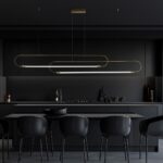 kelvo® GLOW 61665 Μοντέρνο Κρεμαστό Φωτιστικό Οροφής LED 28W 2800lm 360° AC 220-240V IP20 Ρυθμιζόμενο Λευκό CCT με Χειριστήριο από 2700K έως 6000K Dimmable – Lumileds SMD Chip – Χρυσό Πλατίνα & Λευκό Νήμα – Μ160 x Π3 x Υ25cm – 3 Χρόνια Εγγύηση
