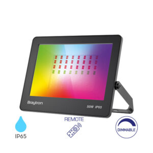 Προβολέας LED IP65 50W Πολύχρωμος RGB με Control Braytron – BT66-05091