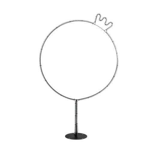 GLOBOSTAR® XMAS-CROWN-BIG Χριστουγεννιάτικο Διακοσμητικό Φωτιστικό LED 27.3W 1092lm 360° AC 220-240V Αδιάβροχο IP65 Θερμό Λευκό 2700K  – Μαύρο & Διάφανο – Μ88 x Π25 x Υ136cm – 2 Χρόνια Εγγύηση