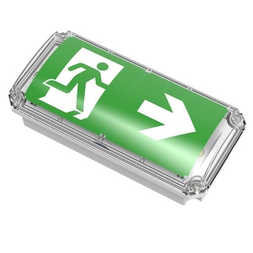 Φωτιστικό Ασφαλείας Συνεχούς & Μη Λειτουργίας 3h Οροφής-Τοίχου LED 3.5W 80lm Ψυχρό Λευκό 6500K Eurolamp IP66 – 145-28130