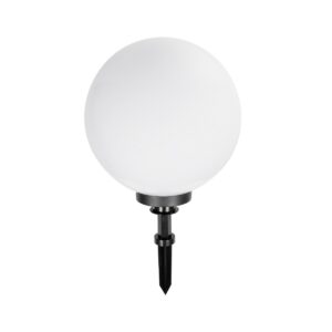 GLOBOSTAR® AGROS 61709 Φωτιστικό Κήπου / Καρφωτό με Ντουί 1 x E27 AC 220-240V Αδιάβροχο IP65 – Λευκό & Μάυρο – Μ40 x Π40 x Υ74cm