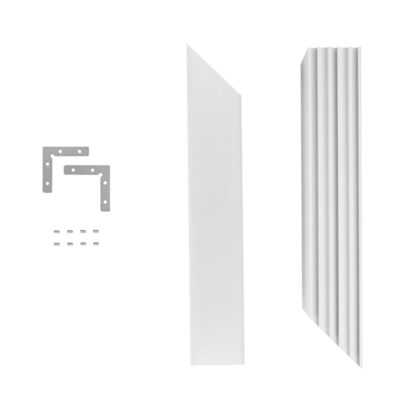 GLOBOSTAR® ALP-CORNER-SIDE90 BRIGHTRAIL 61777 Επιφανειακό / Κρεμαστό Προφίλ Αλουμινίου Γωνία με Λευκό Γαλακτερό Πατητό Κάλυμμα για Ταινίες LED IP20 – Λευκό Ματ – Μ30 x Π5 x Υ7.5cm