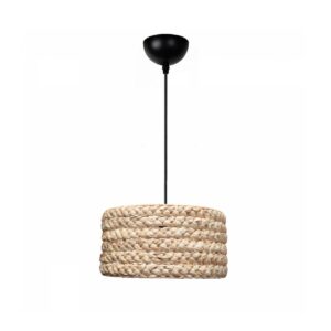 GLOBOSTAR® POMEGRANDE 204-0161 Boho Κρεμαστό Φωτιστικό Οροφής με Ντουί 1 x E27 AC 220-240V IP20 – Μπεζ – Μ29 x Π29 x Υ15cm