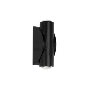 GLOBOSTAR® ARC 60679 Μοντέρνο Φωτιστικό Τοίχου – Απλίκα LED 4W 500lm 30° AC 220-240V Αδιάβροχο IP65 Θερμό Λευκό 2700K – CREE XPE Chip & TÜV SÜD Driver – Μαύρο Ματ – Μ3.5 x Π4.8 x Υ11.5cm – 5 Χρόνια Εγγύηση