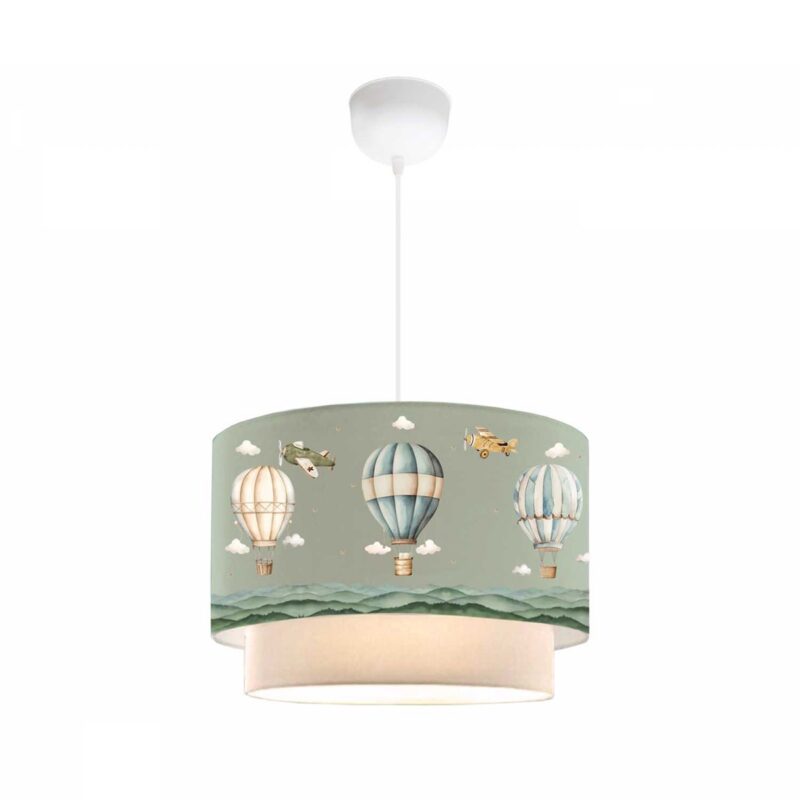 GLOBOSTAR® BALLON 204-0120 Παιδικό Κρεμαστό Φωτιστικό Οροφής με Ντουί 1 x E27 AC 220-240V IP20 – Πολύχρωμο – Μ30 x Π30 x Υ20cm