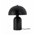 GloboStar® GASCO 204-0146 Μοντέρνο Eπιτραπέζιο Φωτιστικό Μονόφωτο 1 x E27 IP20 Μαύρο Μέταλλο – Μ25 x Π25 x Υ35cm