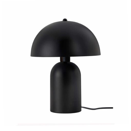 GloboStar® GASCO 204-0146 Μοντέρνο Eπιτραπέζιο Φωτιστικό Μονόφωτο 1 x E27 IP20 Μαύρο Μέταλλο – Μ25 x Π25 x Υ35cm