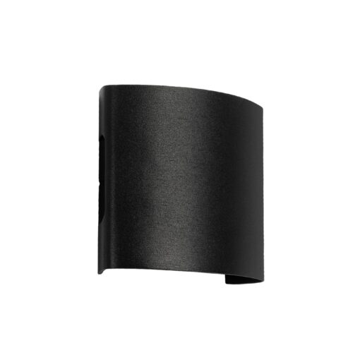 GLOBOSTAR® SIXOAD 60676 Μοντέρνο Φωτιστικό Τοίχου – Απλίκα LED 4W 500lm 30° AC 220-240V Αδιάβροχο IP65 Θερμό Λευκό 2700K – CREE XPE Chip & TÜV SÜD Driver – Μαύρο Ματ – Μ8.5 x Π3.5 x Υ8cm – 5 Χρόνια Εγγύηση