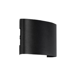 GLOBOSTAR® SIXOAD 60677 Μοντέρνο Φωτιστικό Τοίχου – Απλίκα LED 8W 1000lm 30° AC 220-240V Αδιάβροχο IP65 Θερμό Λευκό 2700K – CREE XPE Chip & TÜV SÜD Driver – Μαύρο Ματ – Μ12 x Π4 x Υ8cm – 5 Χρόνια Εγγύηση