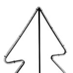 GLOBOSTAR® XMAS-TREE-BIG Χριστουγεννιάτικο Διακοσμητικό Φωτιστικό LED 27.3W 1092lm 360° AC 220-240V Αδιάβροχο IP65 Θερμό Λευκό 2700K  – Μαύρο & Διάφανο – Μ134 x Π25 x Υ188cm – 2 Χρόνια Εγγύηση