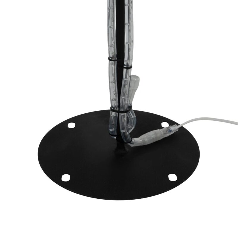 GLOBOSTAR® XMAS-TREE-BIG Χριστουγεννιάτικο Διακοσμητικό Φωτιστικό LED 27.3W 1092lm 360° AC 220-240V Αδιάβροχο IP65 Θερμό Λευκό 2700K  – Μαύρο & Διάφανο – Μ134 x Π25 x Υ188cm – 2 Χρόνια Εγγύηση