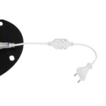 GLOBOSTAR® XMAS-TREE-BIG Χριστουγεννιάτικο Διακοσμητικό Φωτιστικό LED 27.3W 1092lm 360° AC 220-240V Αδιάβροχο IP65 Θερμό Λευκό 2700K  – Μαύρο & Διάφανο – Μ134 x Π25 x Υ188cm – 2 Χρόνια Εγγύηση