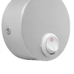 GloboStar® READING 00859 Μοντέρνο Μεταλλικό Φωτιστικό Τοίχου Απλίκα Reading Light CREE LED 3W 300lm 35° AC 85-265V Μονόφωτο Ασημί με Ρυθμιζόμενο Σώμα Σπιράλ & Διακόπτη On / Off Θερμό Λευκό 2700K Μ6.5 x Π20 x Υ20cm