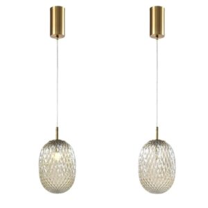 ΦΩΤΙΣΤΙΚΟ ΚΡΕΜΑΣΤΟ ΓΥΑΛΙ 1XE27  150X230mm ΛΕΥΚΟ ARTE ILLUMINA CANDY EUROLAMP – 144-24101