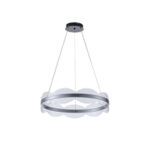 ΦΩΤΙΣΤΙΚΟ ΚΡΕΜΑΣΤΟ ΑΚΡΥΛΙΚΟ ΣΤΡΟΓΓΥΛΟ LED 60W 5400Lm 3000K Φ600mm ΑΣΗΜΙ ARTE ILLUMINA TORINO EUROLAMP – 144-15044