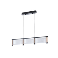 ΦΩΤΙΣΤΙΚΟ ΚΡΕΜΑΣΤΟ  ΑΚΡΥΛΙΚΟ LED 3ΦΩΤΟ 3Χ16W  4320Lm 3000K 900X270X175mm ΓΑΛΛΙΚΟ ΧΡΥΣΟ ARTE ILLUMINA RAVENA EUROLAMP – 144-15047