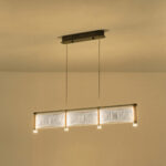 ΦΩΤΙΣΤΙΚΟ ΚΡΕΜΑΣΤΟ  ΑΚΡΥΛΙΚΟ LED 3ΦΩΤΟ 3Χ16W  4320Lm 3000K 900X270X175mm ΓΑΛΛΙΚΟ ΧΡΥΣΟ ARTE ILLUMINA RAVENA EUROLAMP – 144-15047