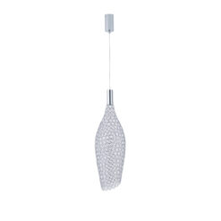 ΦΩΤΙΣΤΙΚΟ ΜΕΤΑΛΛΟ ΜΟΝΟΦΩΤΟ LED 7.6W 780Lm 3000K Φ200x1960mm ΑΣΗΜΙ ARTE ILLUMINA PERFORATO EUROLAMP – 144-15060