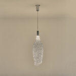 ΦΩΤΙΣΤΙΚΟ ΜΕΤΑΛΛΟ ΜΟΝΟΦΩΤΟ LED 7.6W 780Lm 3000K Φ200x1960mm ΑΣΗΜΙ ARTE ILLUMINA PERFORATO EUROLAMP – 144-15060