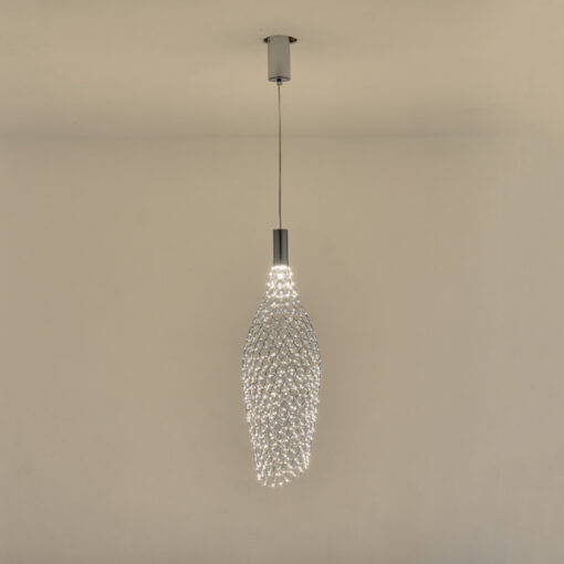 ΦΩΤΙΣΤΙΚΟ ΜΕΤΑΛΛΟ ΜΟΝΟΦΩΤΟ LED 7.6W 780Lm 3000K Φ200x1960mm ΑΣΗΜΙ ARTE ILLUMINA PERFORATO EUROLAMP – 144-15060