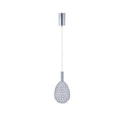 ΦΩΤΙΣΤΙΚΟ ΜΕΤΑΛΛΟ ΜΟΝΟΦΩΤΟ ΟΒΑΛ LED 6.3W 648Lm 3000K Φ140x1588mm ΑΣΗΜΙ ARTE ILLUMINA PERFORATO EUROLAMP – 144-15064