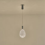 ΦΩΤΙΣΤΙΚΟ ΜΕΤΑΛΛΟ ΜΟΝΟΦΩΤΟ ΟΒΑΛ LED 6.3W 648Lm 3000K Φ140x1588mm ΑΣΗΜΙ ARTE ILLUMINA PERFORATO EUROLAMP – 144-15064