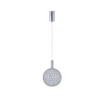 ΦΩΤΙΣΤΙΚΟ ΜΕΤΑΛΛΟ ΜΟΝΟΦΩΤΟ ΟΒΑΛ LED 6.3W 648Lm 3000K Φ250x1388mm AΣΗΜΙ ARTE ILLUMINA PERFORATO EUROLAMP – 144-15070