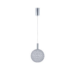 ΦΩΤΙΣΤΙΚΟ ΜΕΤΑΛΛΟ ΜΟΝΟΦΩΤΟ ΟΒΑΛ LED 6.3W 648Lm 3000K Φ250x1388mm AΣΗΜΙ ARTE ILLUMINA PERFORATO EUROLAMP – 144-15070