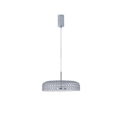 ΦΩΤΙΣΤΙΚΟ ΚΡΕΜΑΣΤΟ ΜΕΤΑΛΛΟ ΜΟΝΟΦΩΤΟ LED 10W 1080Lm 3000K Φ350x1390mm ΑΣΗΜΙ ARTE ILLUMINA PERFORATO EUROLAMP – 144-15072