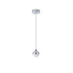 ΦΩΤΙΣΤΙΚΟ ΚΡΕΜΑΣΤΟ ΑΛΟΥΜΙΝΙΟ LED 6W 500Lm 3000K Φ10 ΑΣΗΜΙ ARTE ILLUMINA MELANIE EUROLAMP – 144-15078