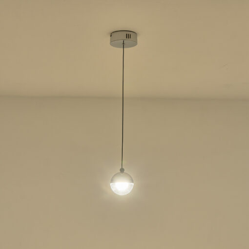 ΦΩΤΙΣΤΙΚΟ ΚΡΕΜΑΣΤΟ ΑΛΟΥΜΙΝΙΟ LED 6W 500Lm 3000K Φ10 ΑΣΗΜΙ ARTE ILLUMINA MELANIE EUROLAMP – 144-15078