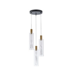 ΦΩΤΙΣΤΙΚΟ ΚΡΕΜΑΣΤΟ ΓΥΑΛΙ 3ΦΩΤΟ 21W 2500Lm 3000K Φ250x1630mm ARTE ILLUMINA VIAL EUROLAMP – 144-15102
