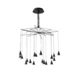 ΦΩΤΙΣΤΙΚΟ ΚΡΕΜΑΣΤΟ LED 90W 5400Lm 3000K Φ1000X1200mm ΜΑΥΡΟ ARTE ILLUMINA CAMPANELLE EUROLAMP – 144-16093
