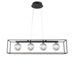 ΦΩΤΙΣΤΙΚΟ ΚΡΕΜΑΣΤΟ ΜΕΤΑΛΛΟ LED 14W 650Lm 3000K 80X1200mm ΜΑΥΡΟ ARTE ILLUMINA BOX EUROLAMP – 144-16110